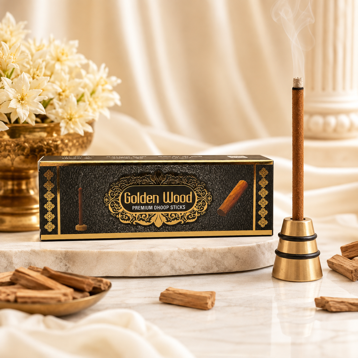 Golden Wood Premium Dhoop Sticks