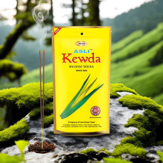 Asli Kewda Zipper Pouch Incense Sticks - Pack of 3